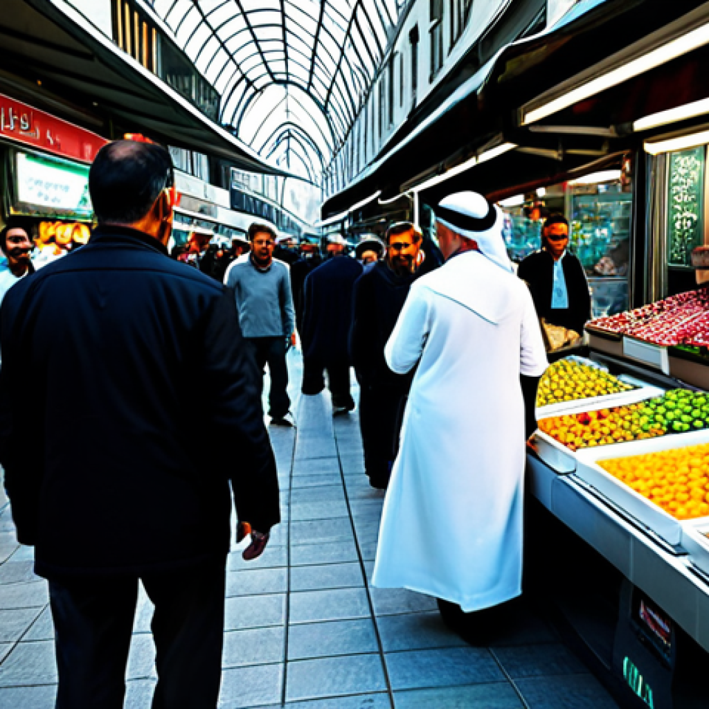 포스트휴머니즘의 철학적 접근 방식 - Augmented Humanity**

"A diverse group of people in a bustling, futuristic Istanbul marketplace, som...