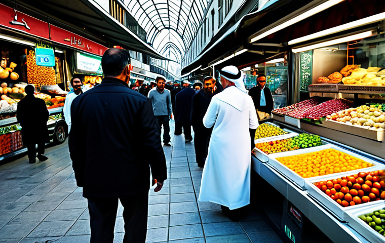 포스트휴머니즘의 철학적 접근 방식 - Augmented Humanity**

"A diverse group of people in a bustling, futuristic Istanbul marketplace, som...